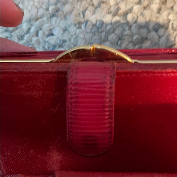 Authentic Louis Vuitton Red Epi Wallet - Picture 12 of 13